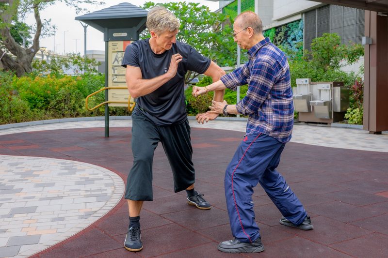 Privattraining der Berliner Gruppe mit Großmeister Lam Chun Fai in Hongkong